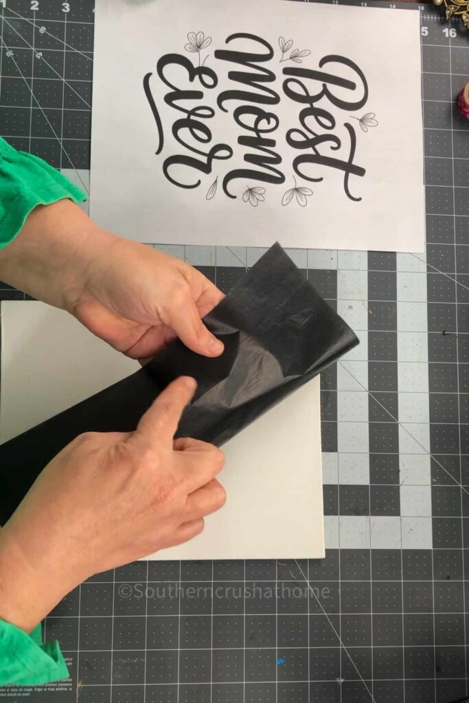 adding graphite paper