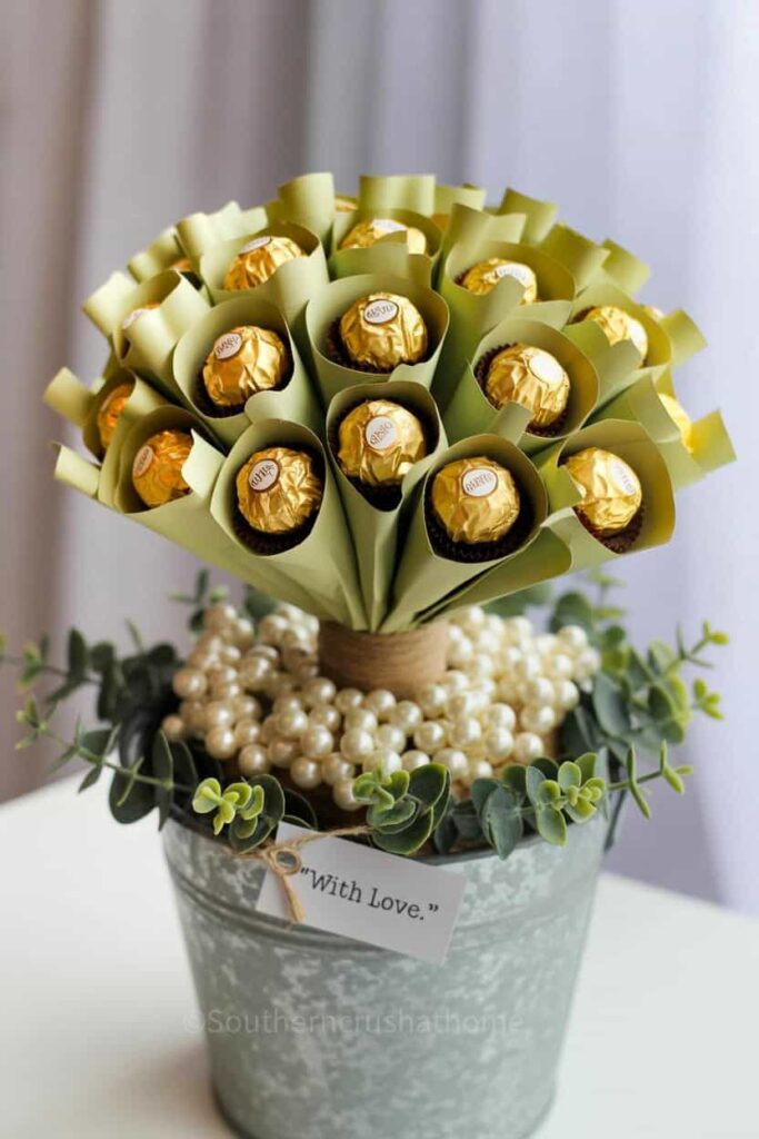 sweet anniversary Ferrero Rocher bouquet