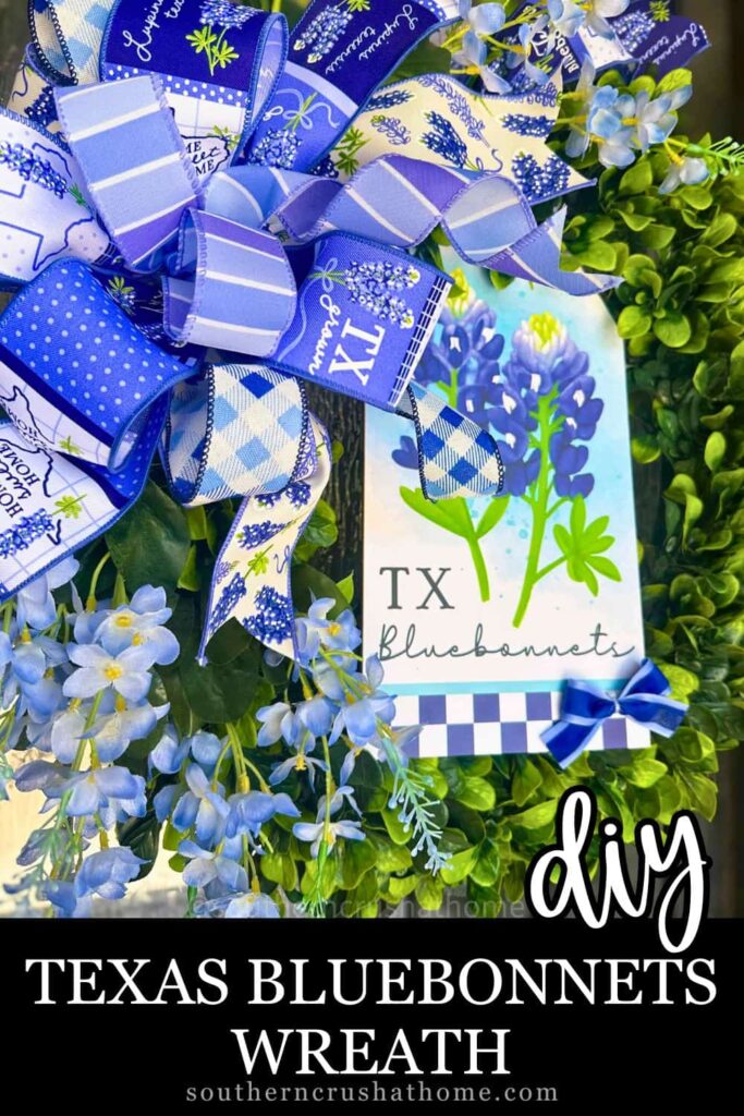 Texas Bluebonnets Wreath PIN