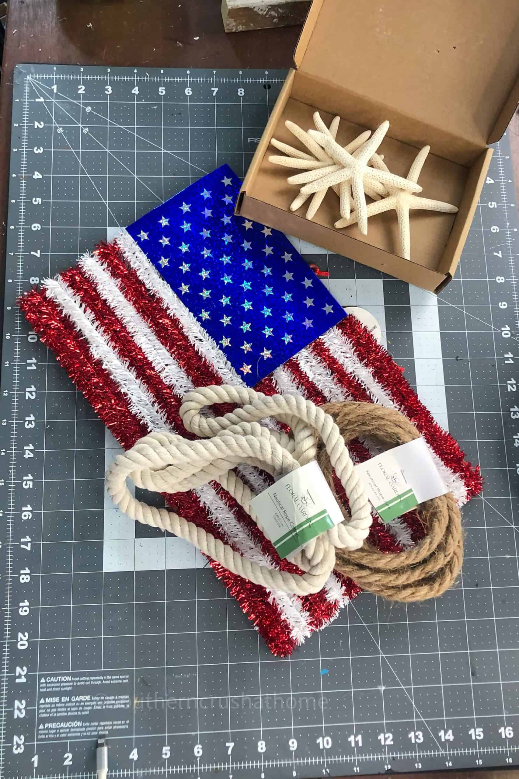 You Rope Flags DIY Nautical Rope American Flag: Coastal Decor - Southern Crush at Home