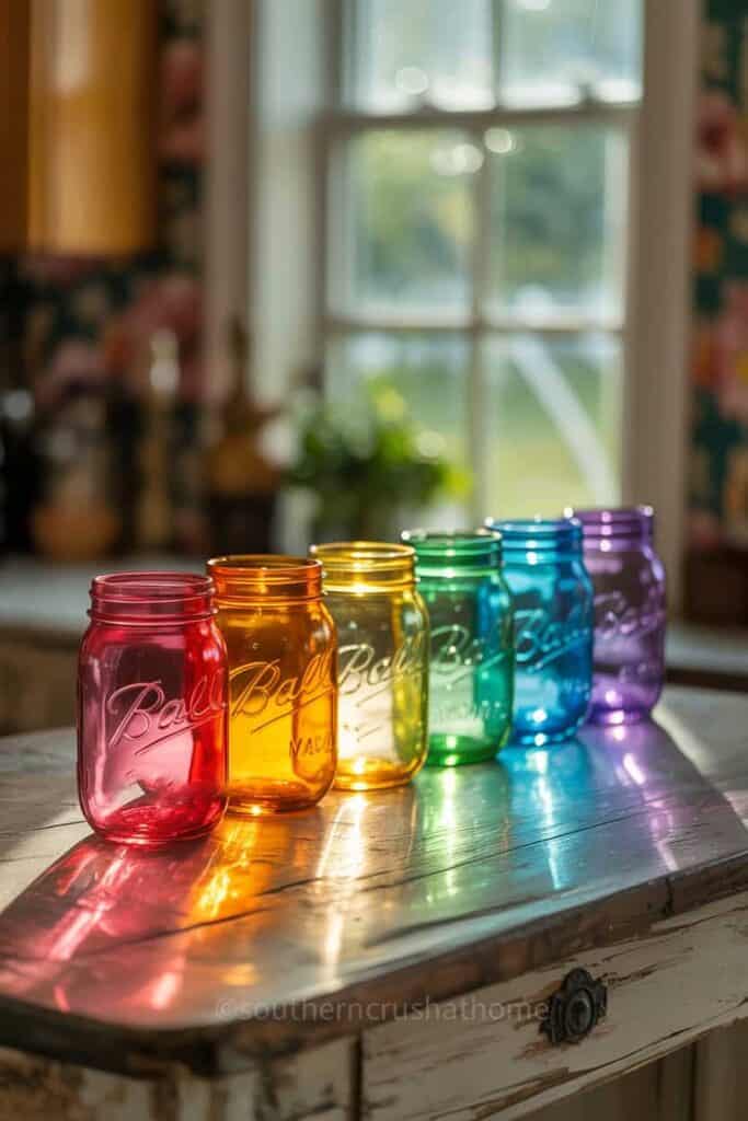 Stained Glass Jars
