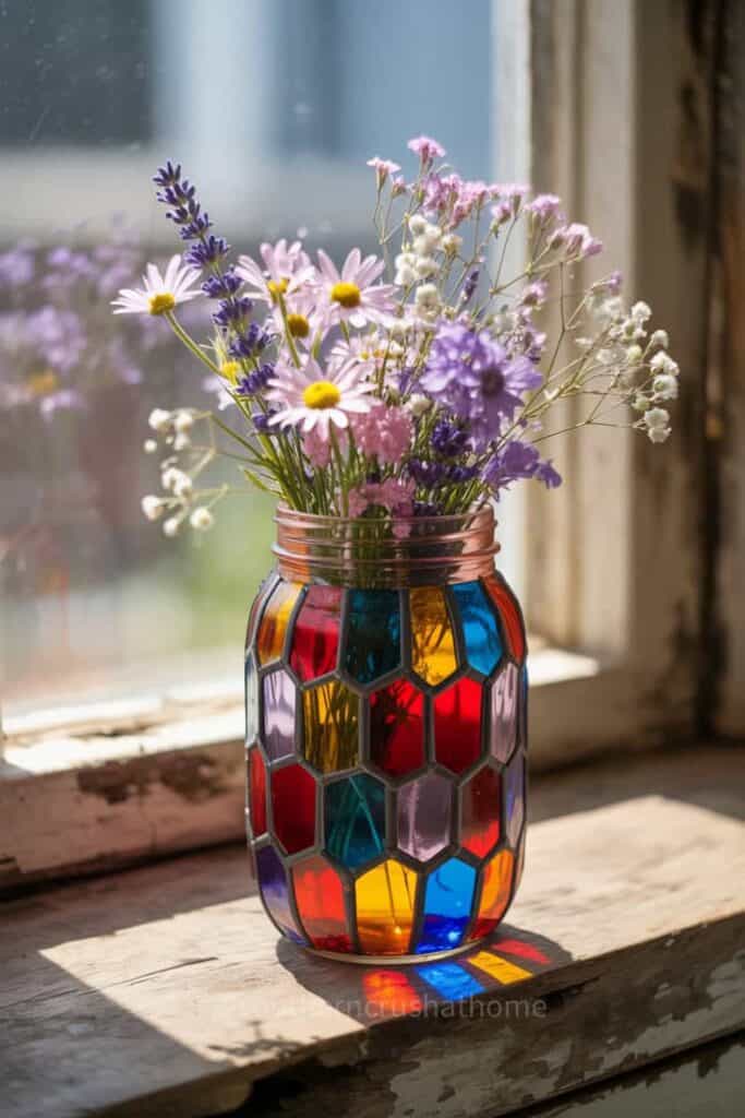 Stained Glass Jars