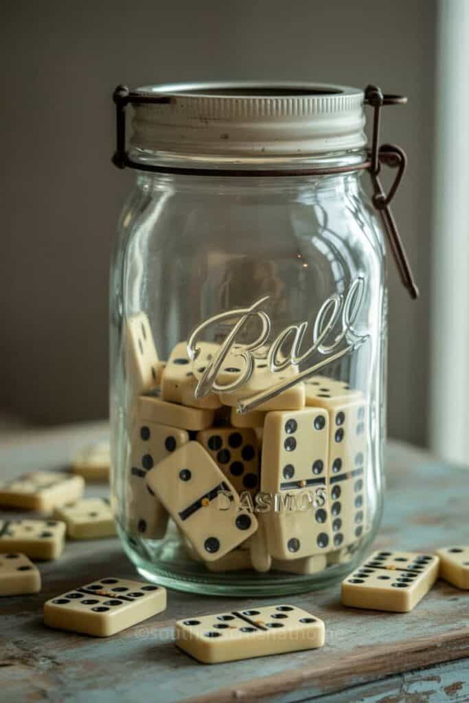 Dominoes Game Jar