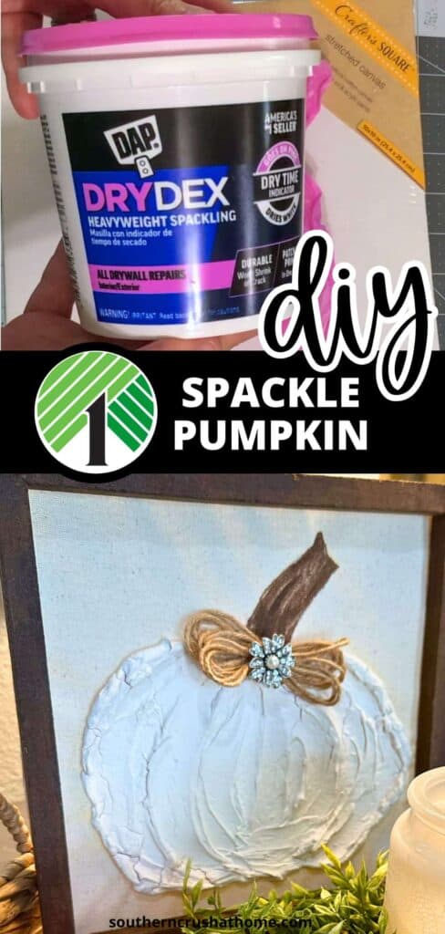 Spackle Pumpkin Canvas Art 