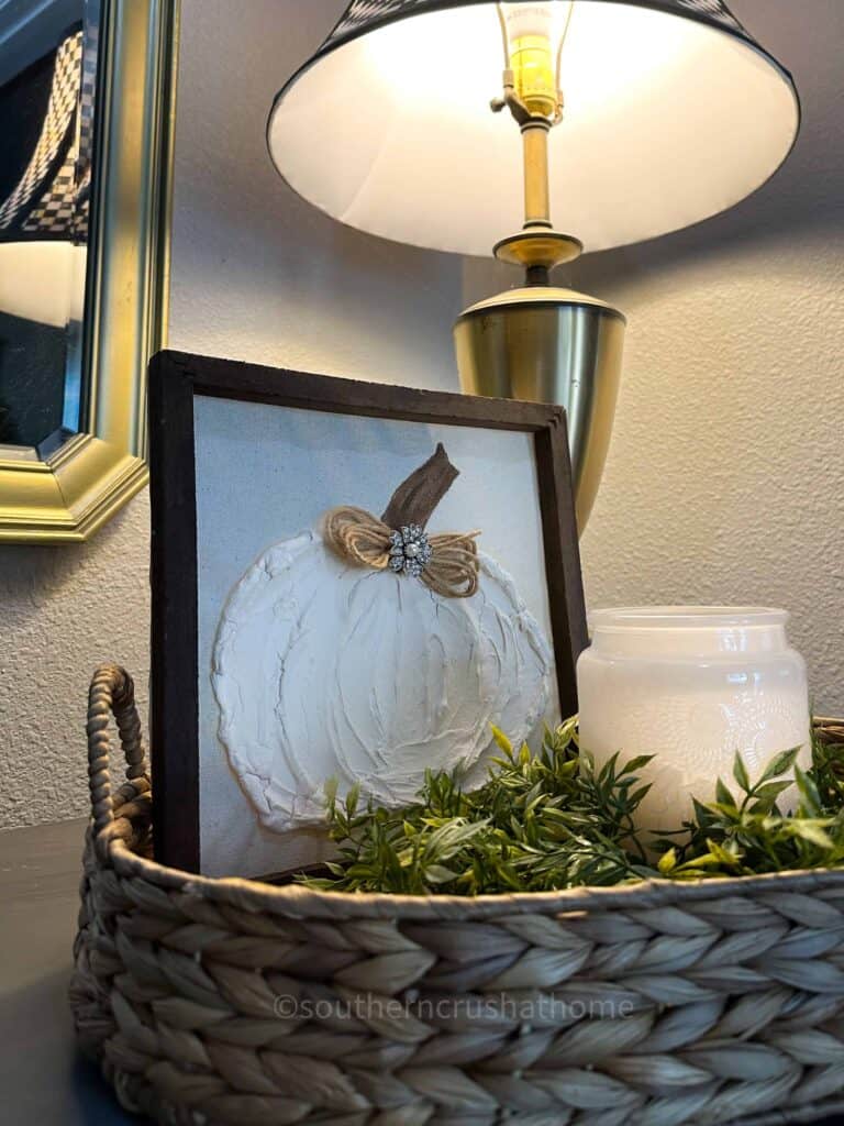 spackle pumpkin canvas art