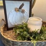 spackle pumpkin canvas art