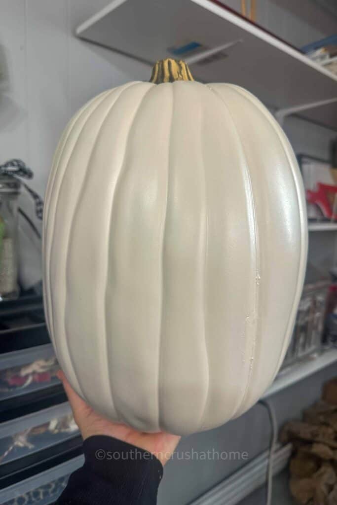 Faux White Pumpkin