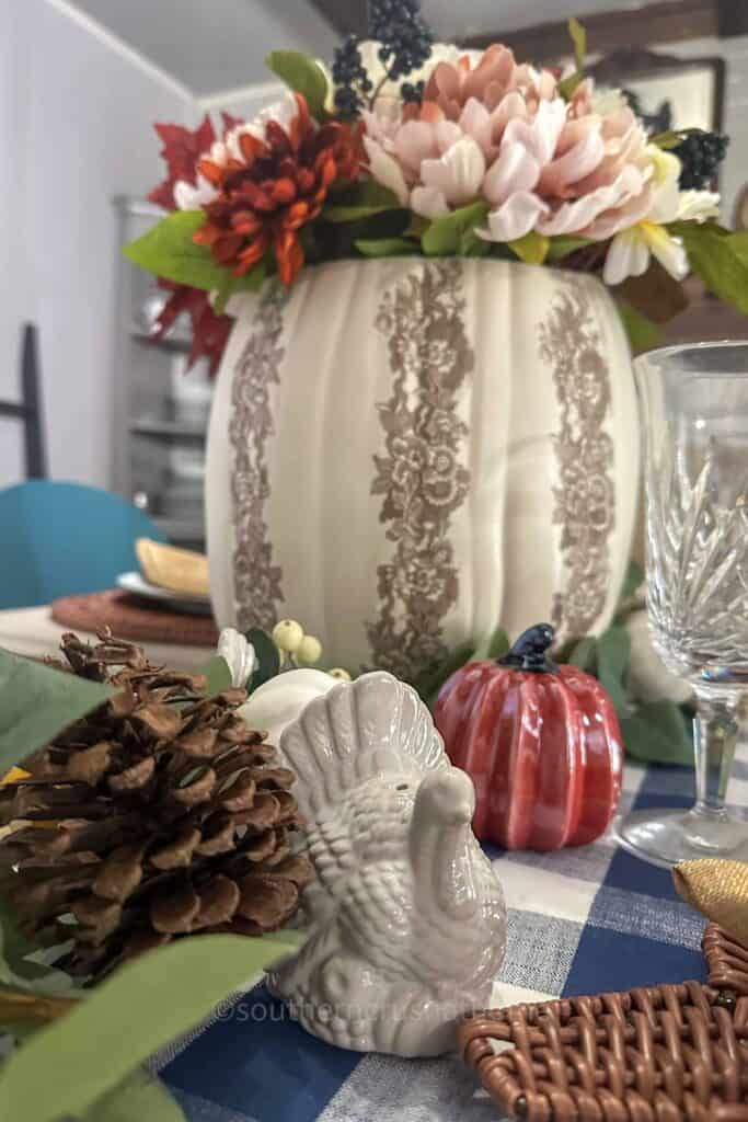 Pumpkin Centerpiece Fall Table Decor