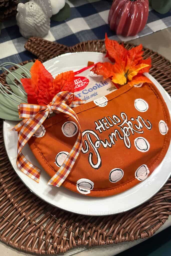 Pumpkin Pot Holder DIY Gift