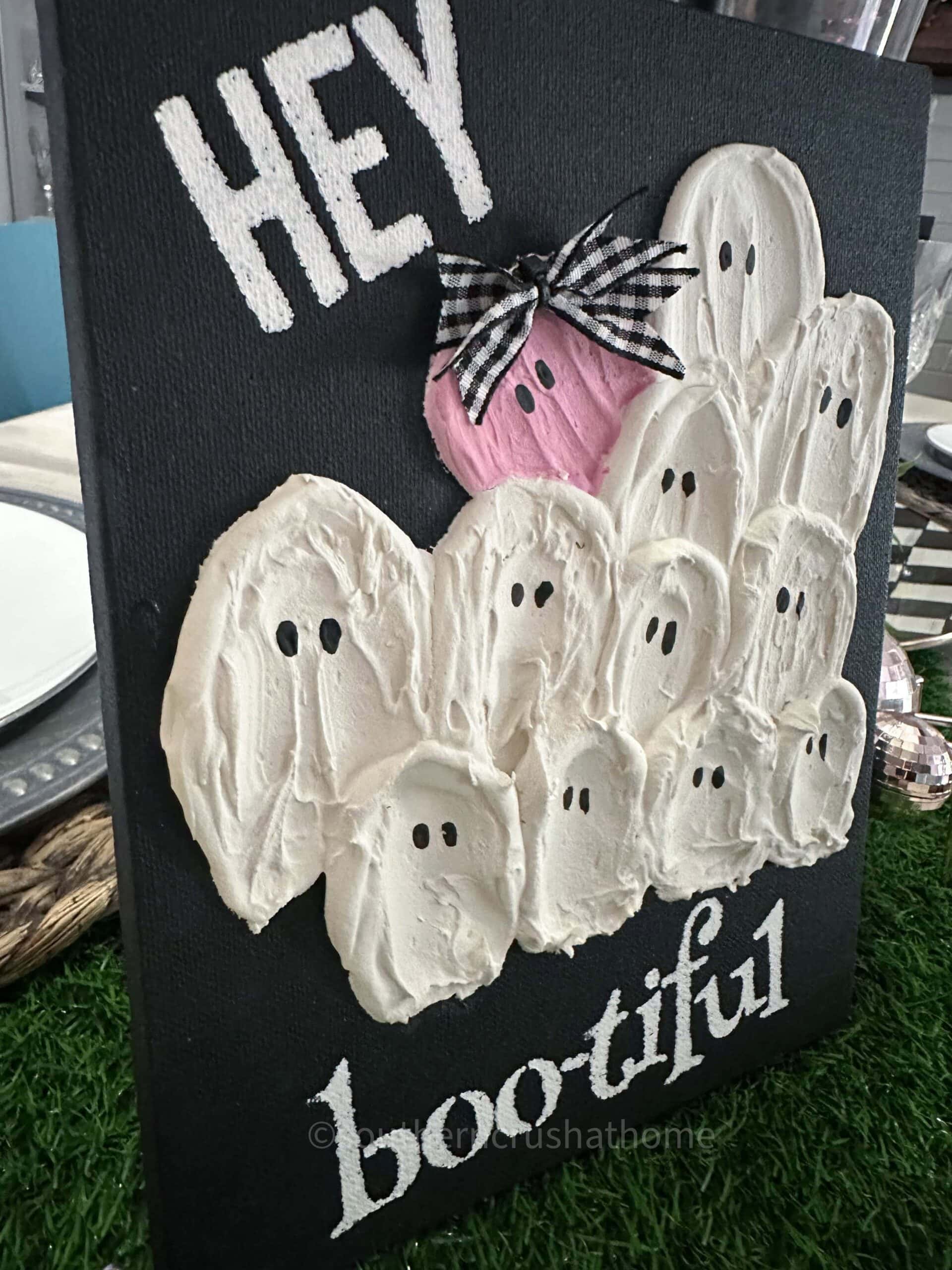 Spackle Art Ghost Painting-