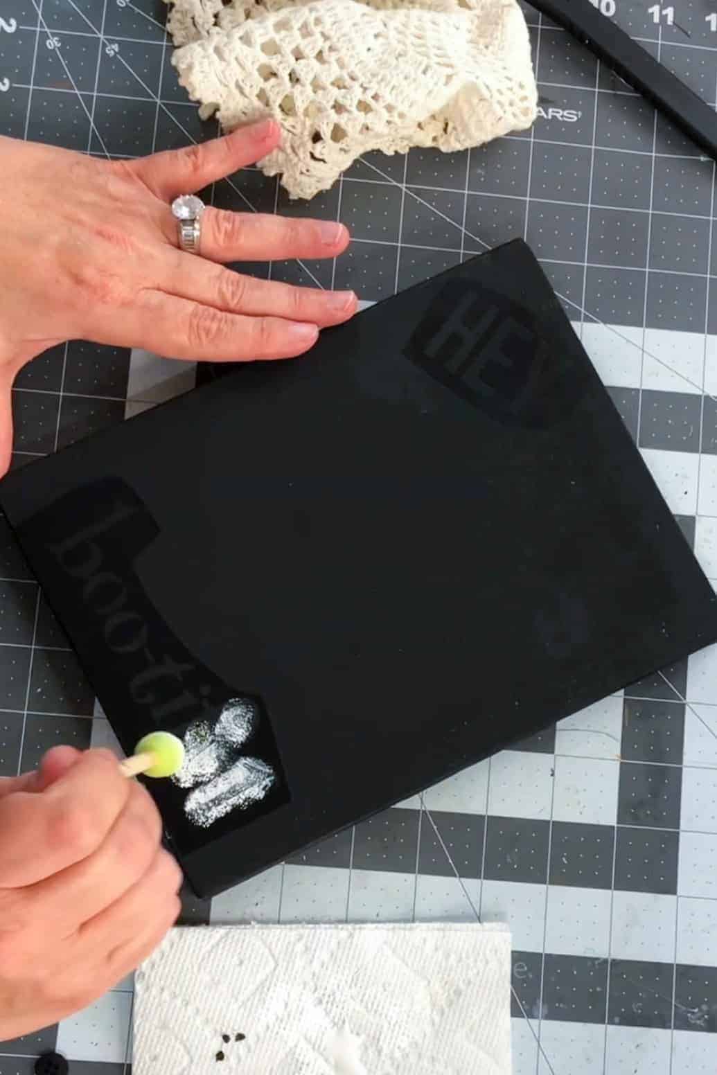 Spackle Art Ghost Painting-