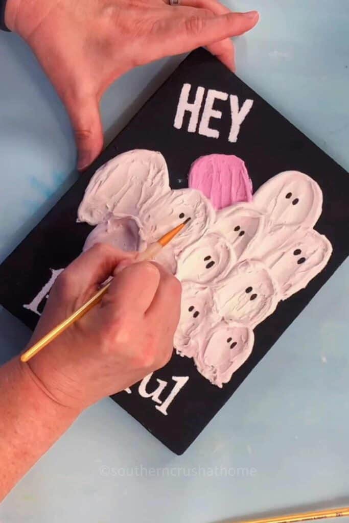 painting eyes on ghost
