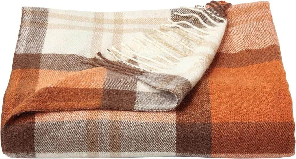 fall plaid throw