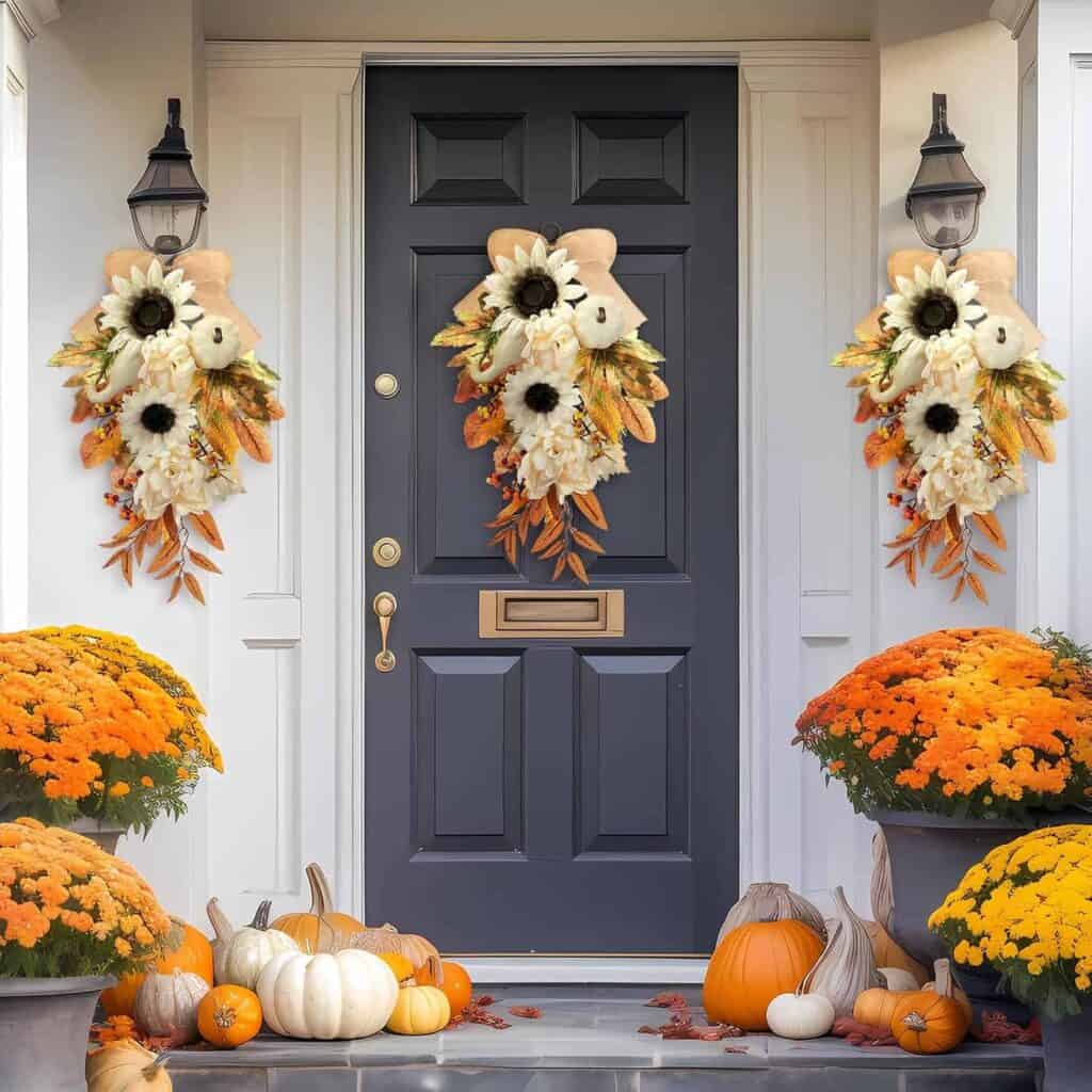 fall floral swags