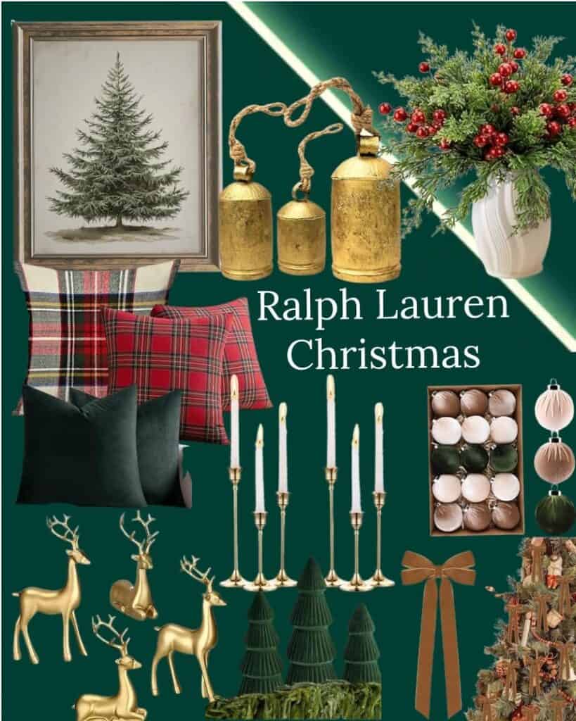 ralph lauren christmas collage