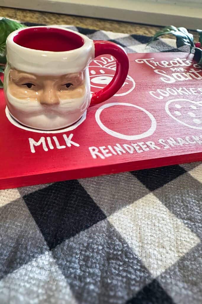 treats for santa cutting board