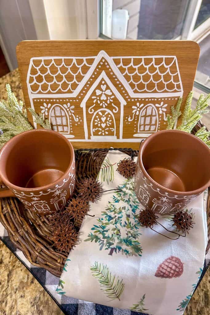 gingerbread house cutting board
