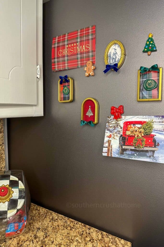 fridge magnet on the refrigerator