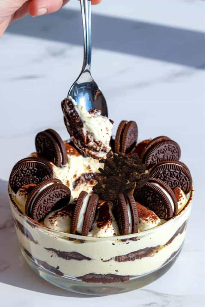 Oreo cookie Japanese Cheesecake Greek Yogurt