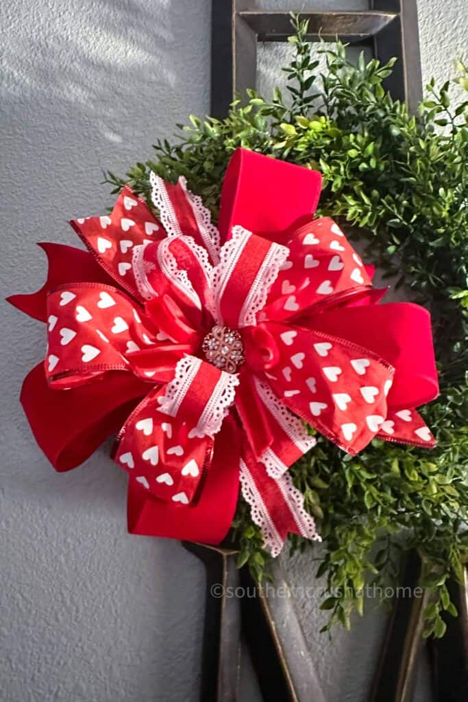 valentine loopy bow