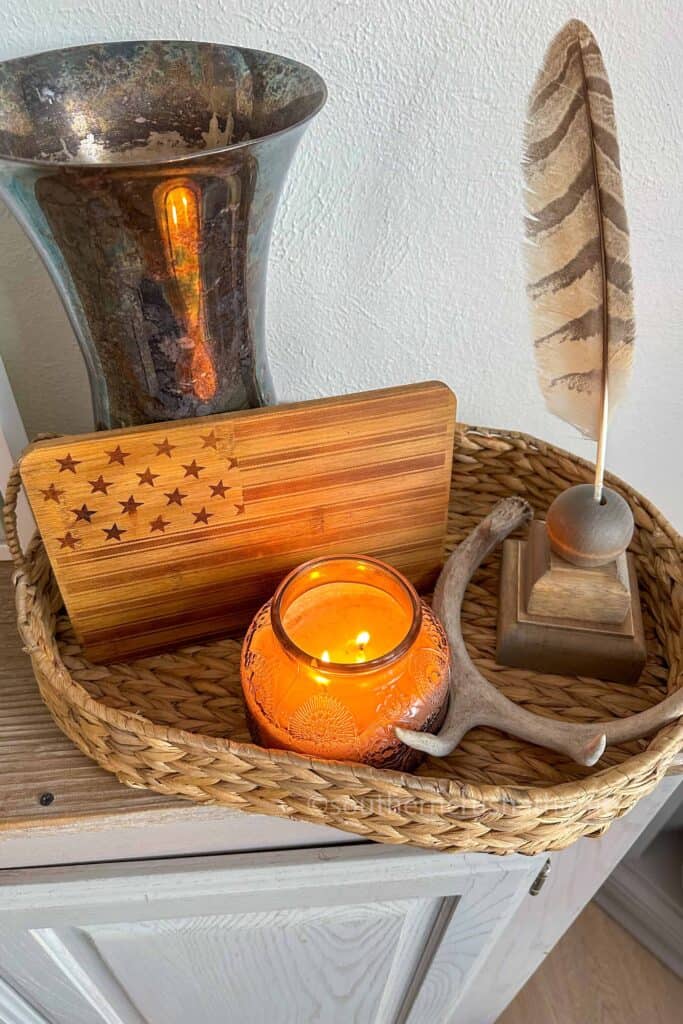 DT Cutting Board Patriotic Decor Flag