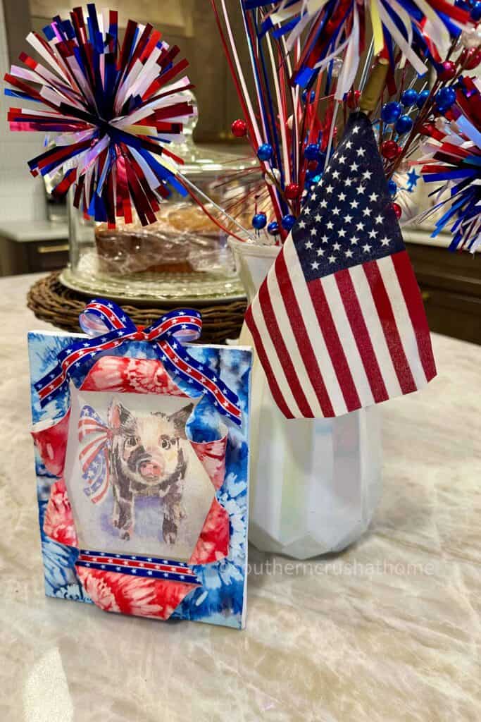 DT Patriotic Home Decor Chopping Mats busted canvas