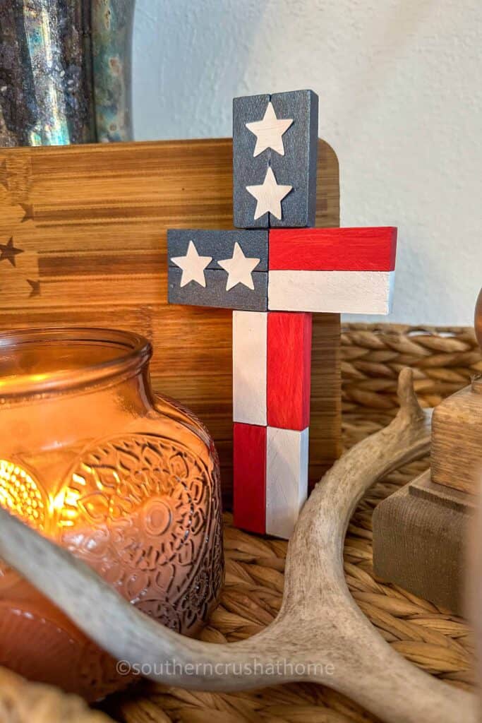 DT Patriotic Tumbling Tower Cross
