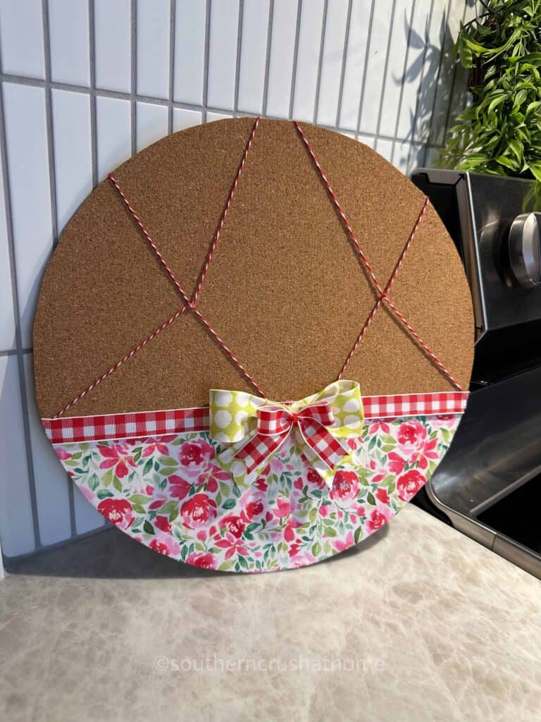 DT Scrap Fabric Cork Board