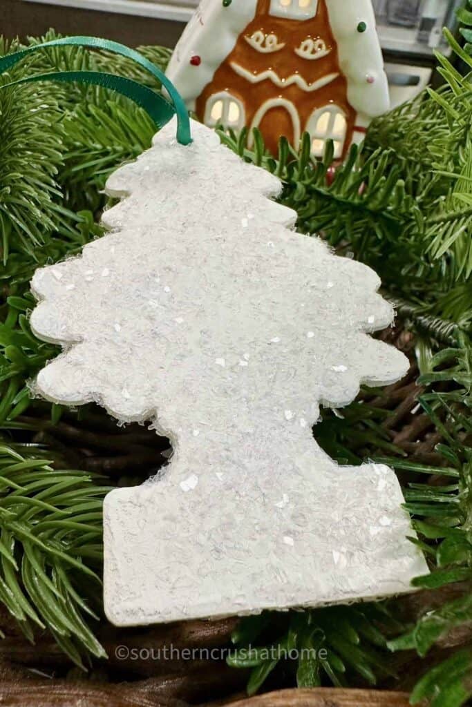 sparkly tree air freshener ornament