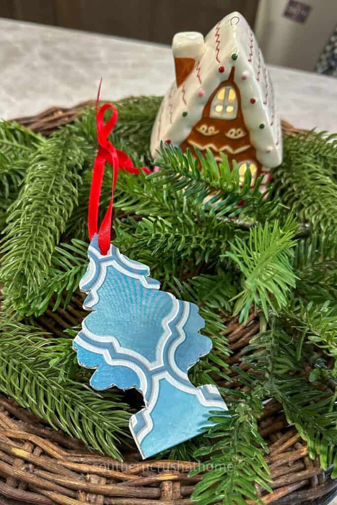 Peel and Stick Wallpaper Christmas Tree Ornament