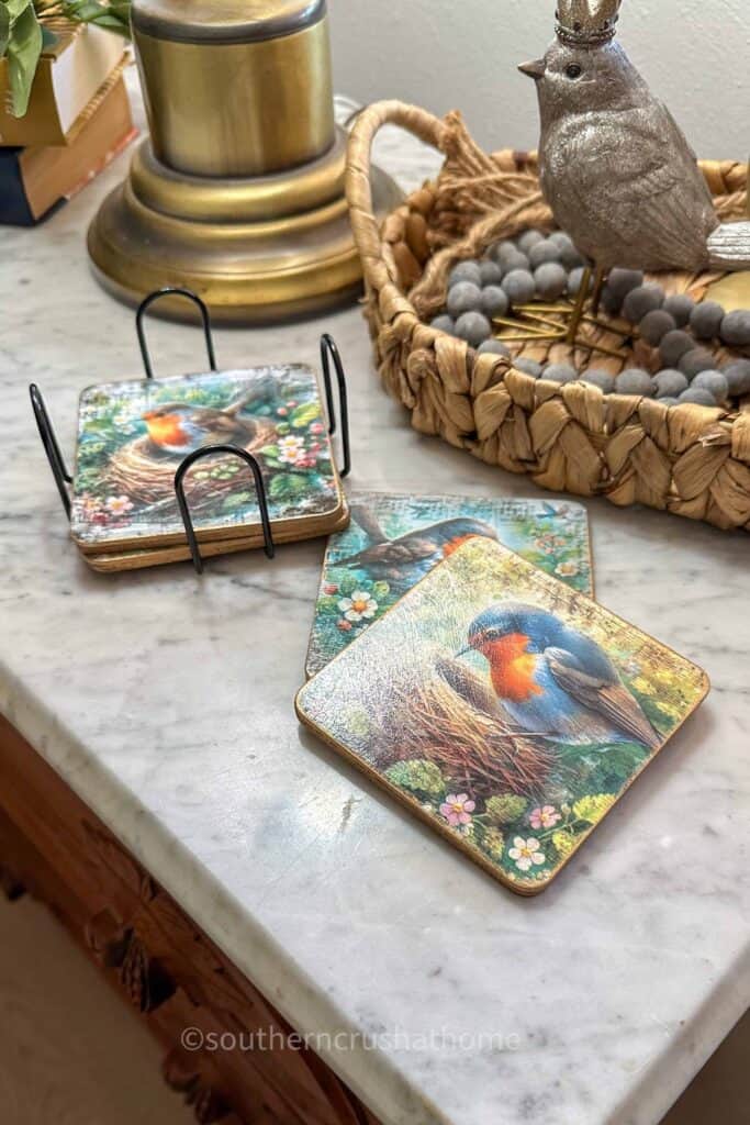 bird coaster set