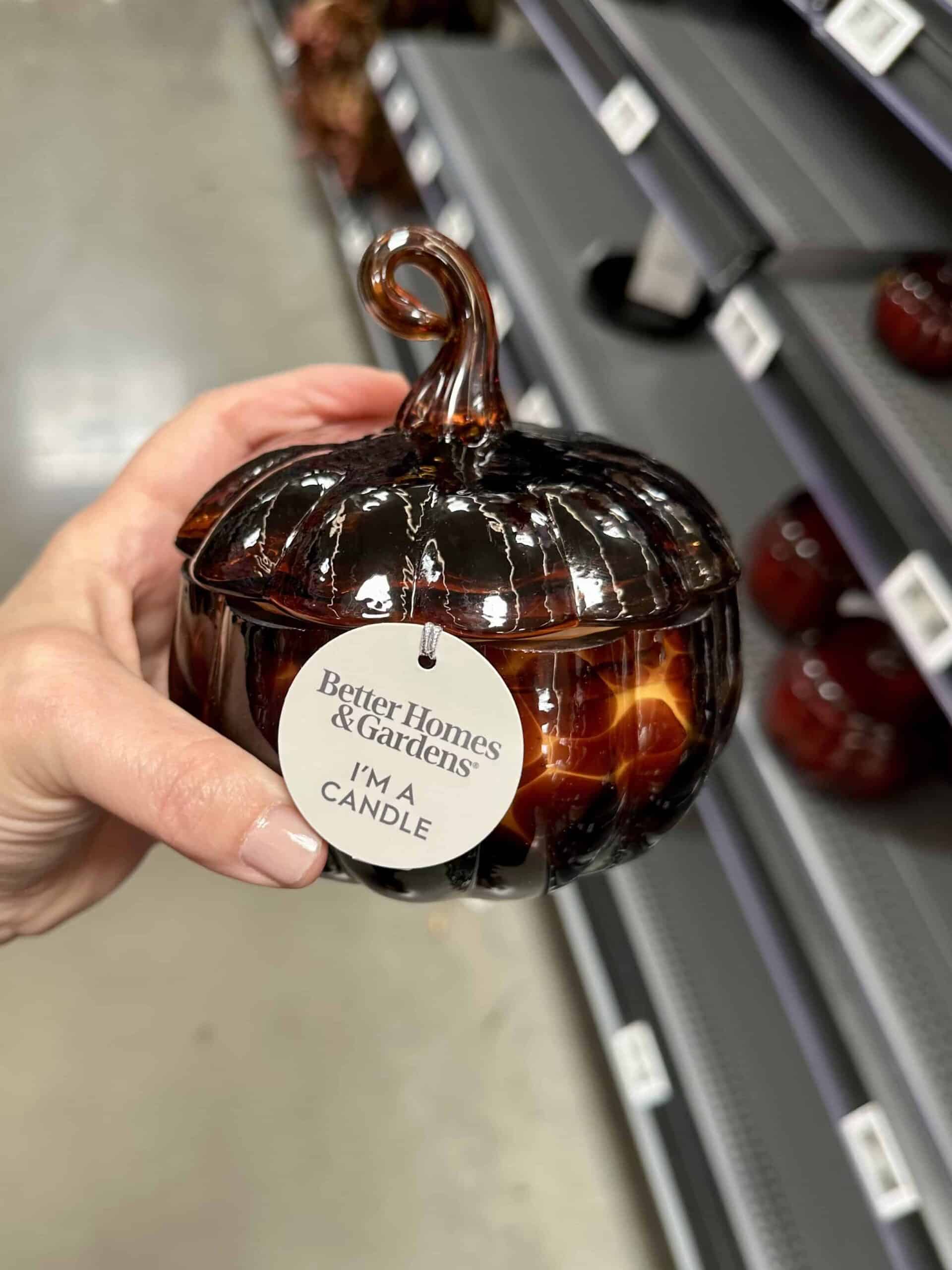 leopard pumpkin candle