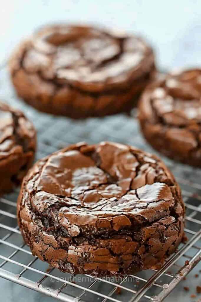 salted caramel brownie mix cookies