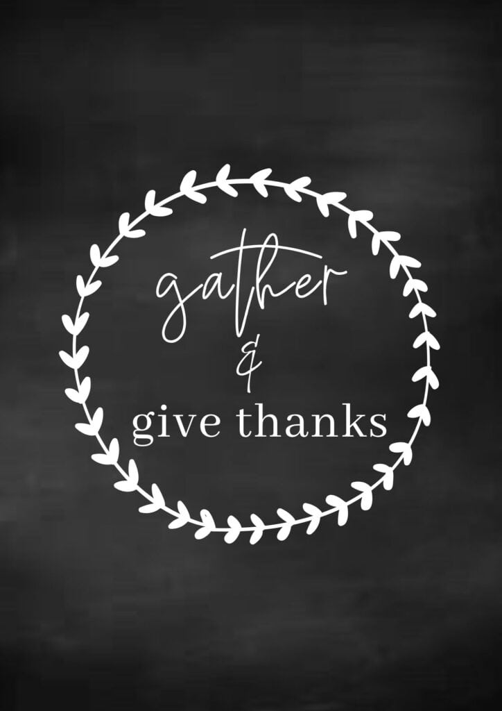 gather chalkboard