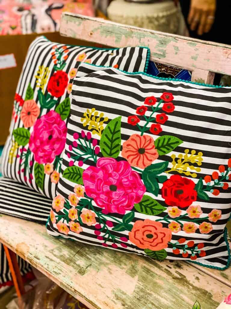 floral pillows