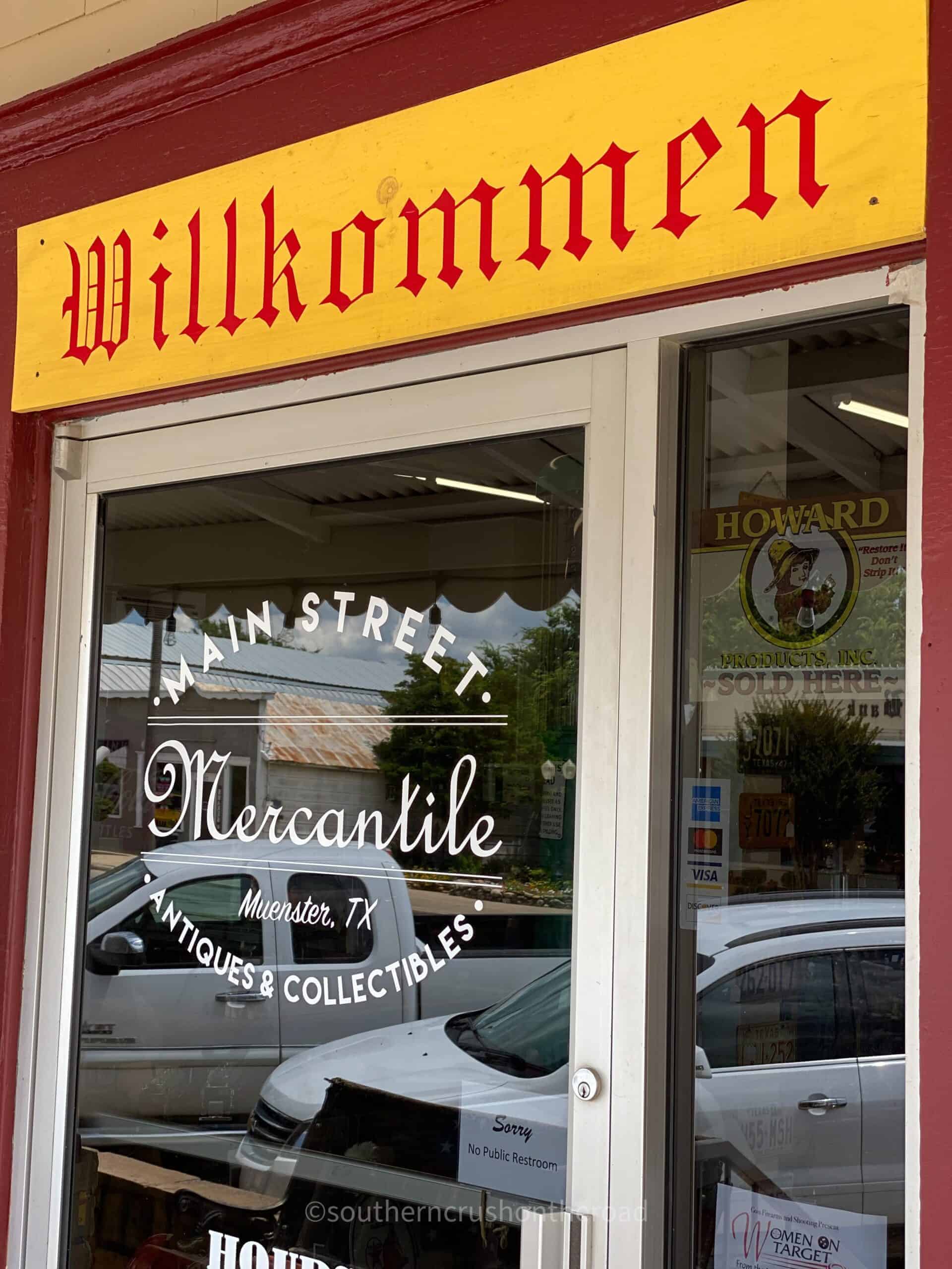 wilkommen sign in muenster tx