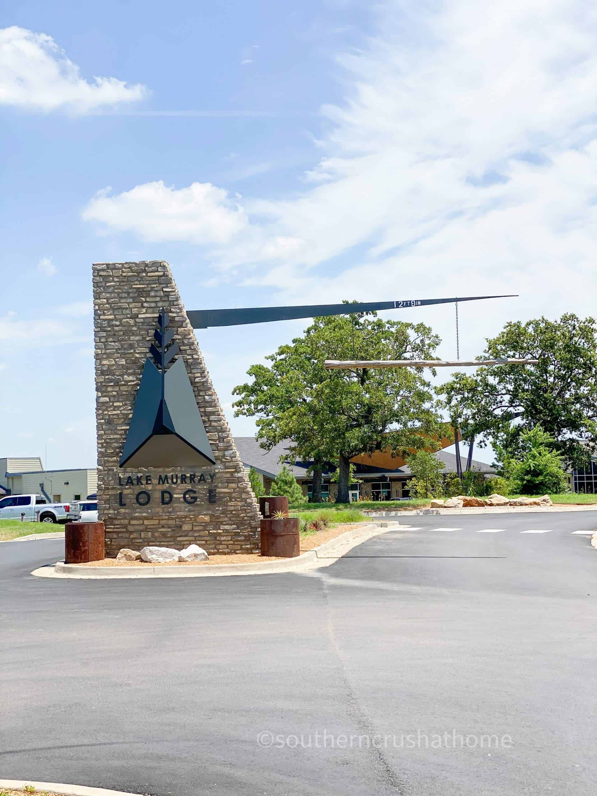 entrance to Lake Murray Lodge in Lake Murray OK