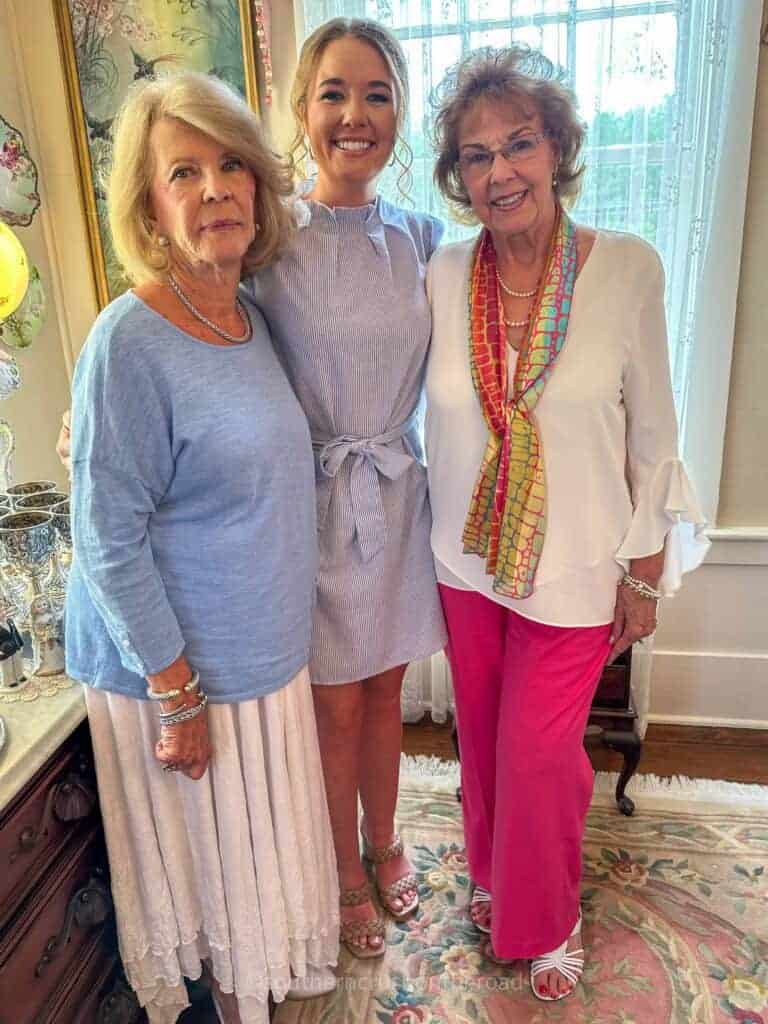 hostesses with bride to be