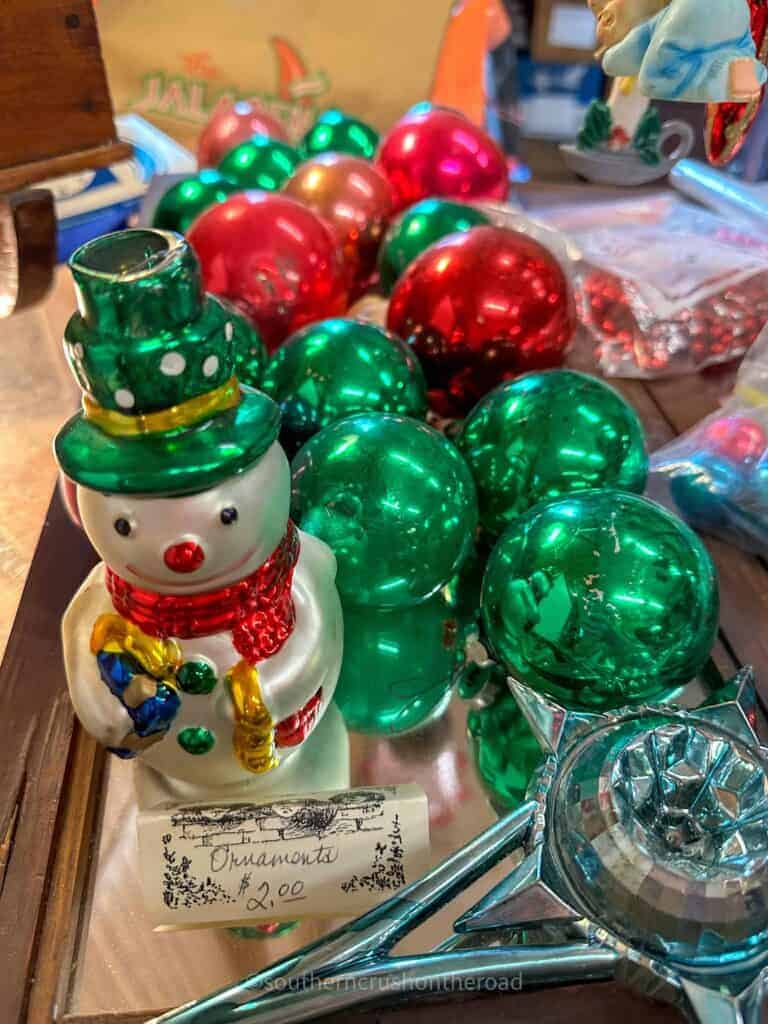vintage Christmas ornaments
