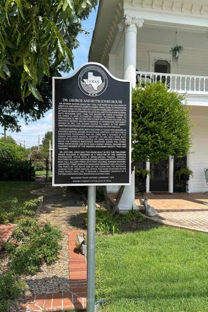 historical home in springtown tx